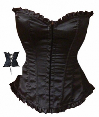 Black Corset With Matching Panty-YOKO5010-2-Black